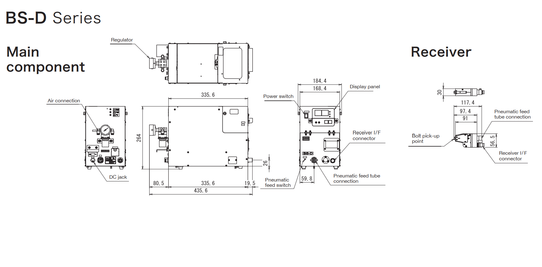 Máy cấp vít khí nén tự động OHTAKE BS-D30, BS-D35, BS-D40, BS-D50, BS-D60